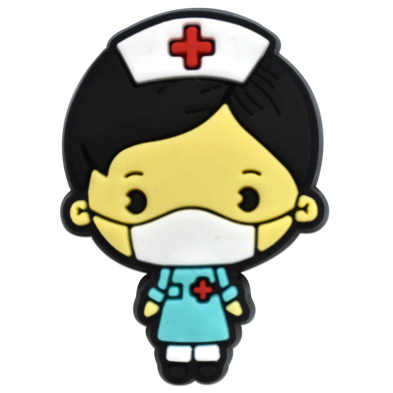 Nurse Series Charms - For Crocs Shoes EVA Bogg Bag Accessories