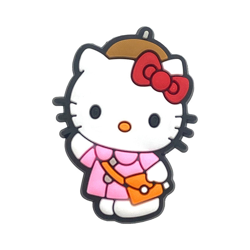Hello Kitty Series Charms - For Crocs Shoes EVA Bogg Bag Accessories