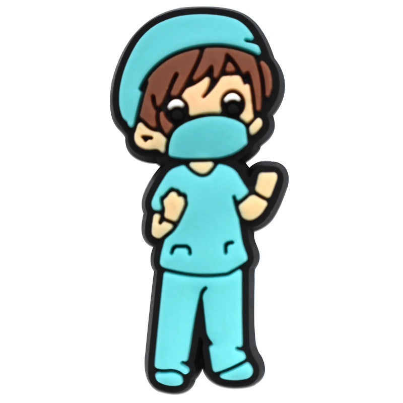 Nurse Series Charms - For Crocs Shoes EVA Bogg Bag Accessories