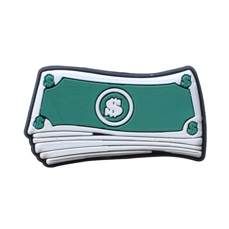 15Pcs US Dollar DIY Ideas Series Charms - For Crocs Shoes EVA Bogg Bag Accessories