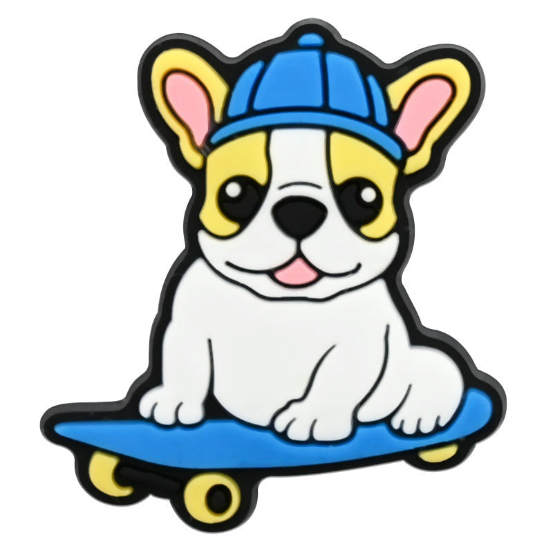 14PCS Adorable Puppy DIY Ideas Series Charms - For Crocs Shoes EVA Bogg Bag Accessories