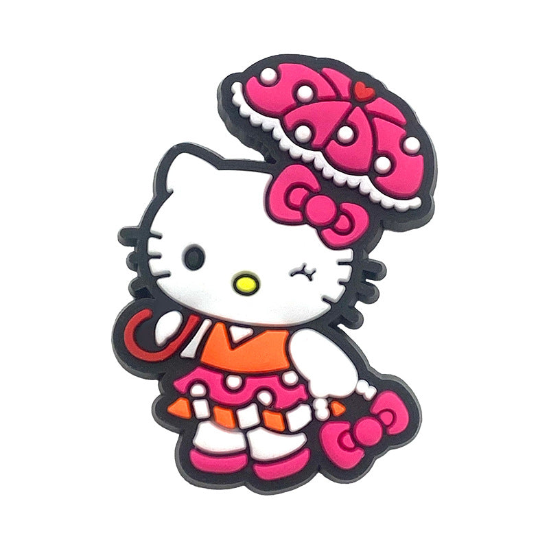Hello Kitty Series Charms - For Crocs Shoes EVA Bogg Bag Accessories