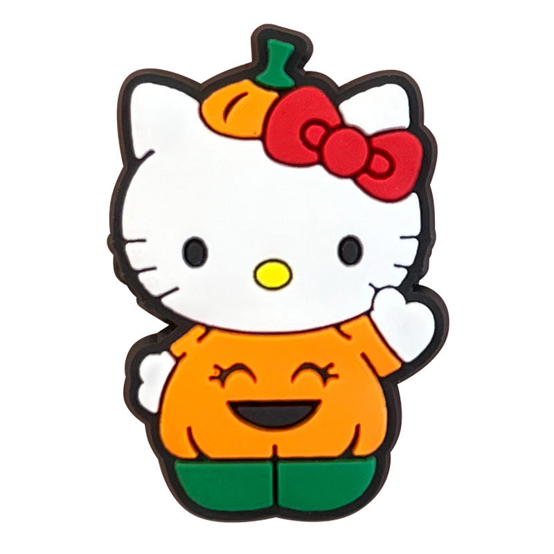 Hello Kitty Series Charms - For Crocs Shoes EVA Bogg Bag Accessories