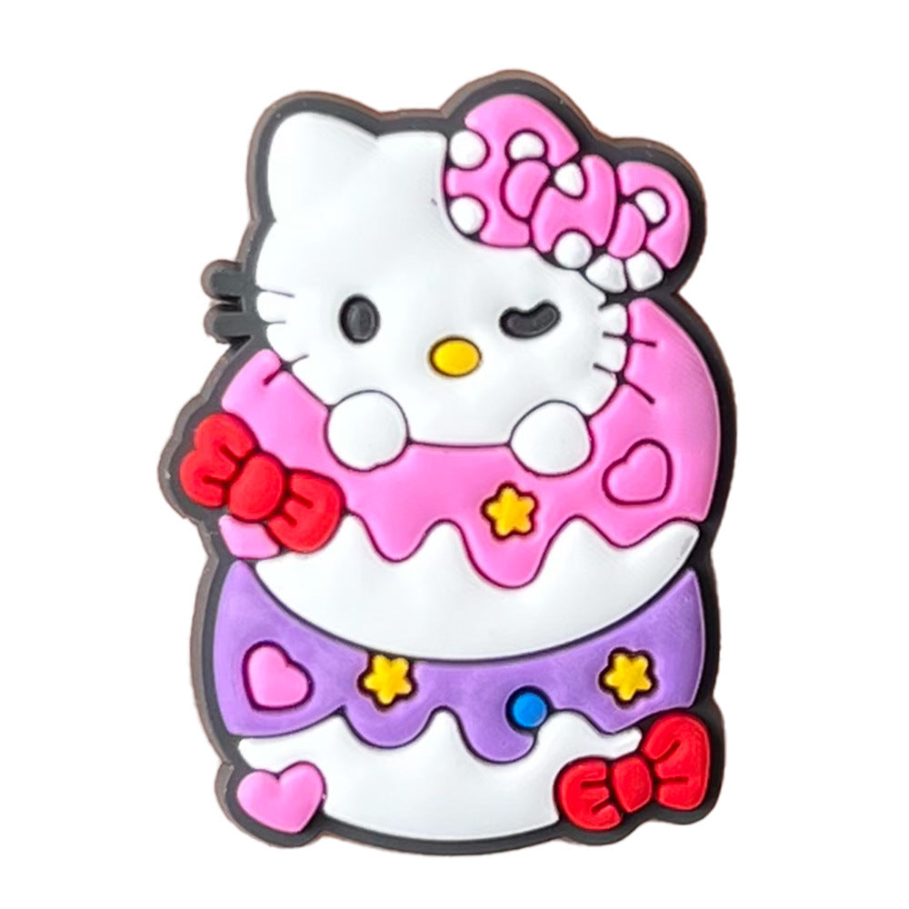 Hello Kitty Series Charms - For Crocs Shoes EVA Bogg Bag Accessories