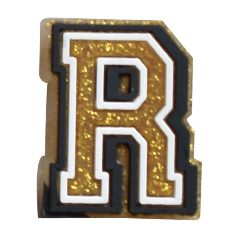 Gold 0-9 And 26pcs A-Z Letters Series Charms - For Crocs Shoes EVA Bogg Bag Accessories