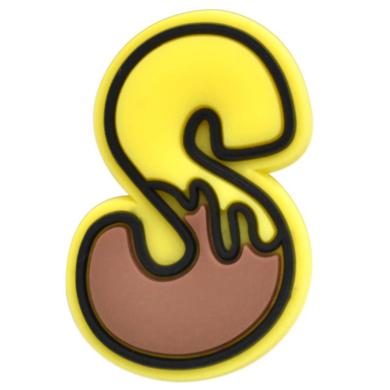 Bee 26pcs Letters Series Charms - For Crocs Shoes EVA Bogg Bag Accessories