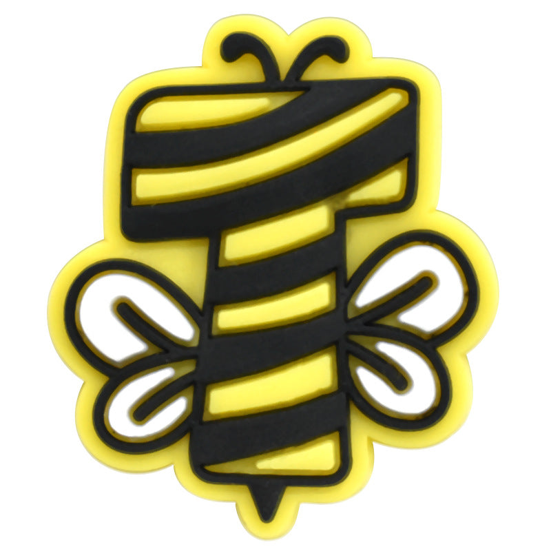 Bee 26pcs Letters Series Charms - For Crocs Shoes EVA Bogg Bag Accessories