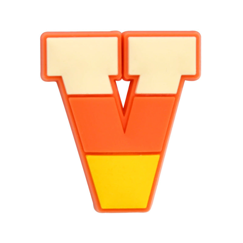 26pcs Letters Halloween Series Charms - For Crocs Shoes EVA Bogg Bag Accessories