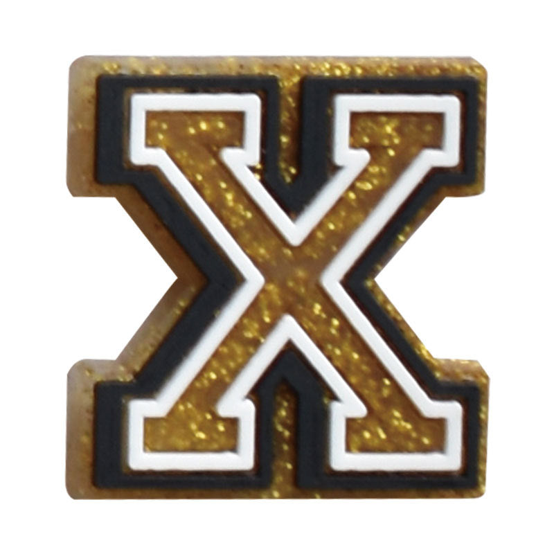 Gold 0-9 And 26pcs A-Z Letters Series Charms - For Crocs Shoes EVA Bogg Bag Accessories