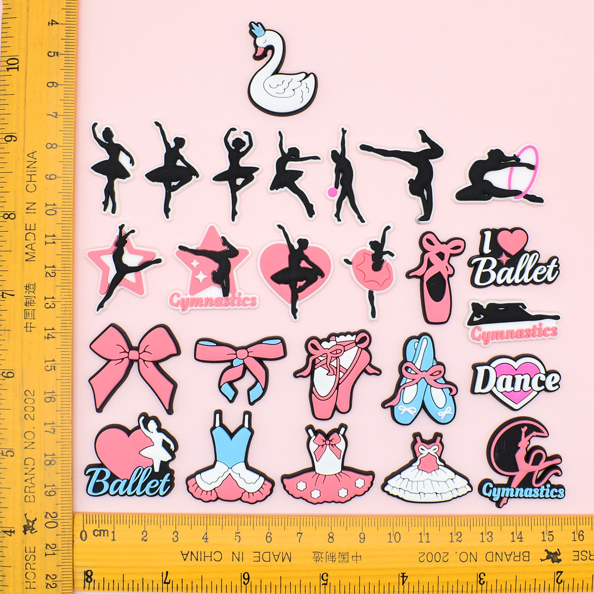 Dancing Girl Series Charms - For Crocs Shoes EVA Bogg Bag Accessories