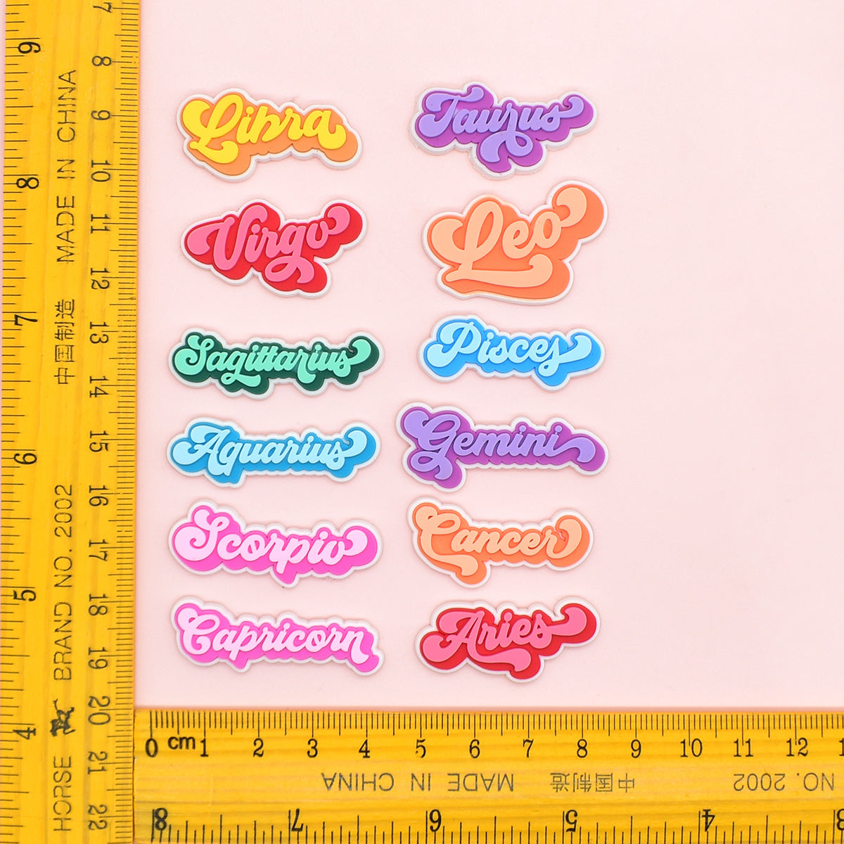 12pcs Constellation Series Charms - For Crocs Shoes EVA Bogg Bag Accessories