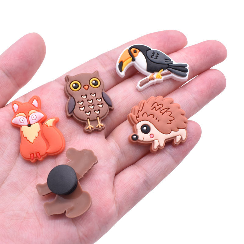 Jungle Animals Series Charms - For Crocs Shoes EVA Bogg Bag Accessories