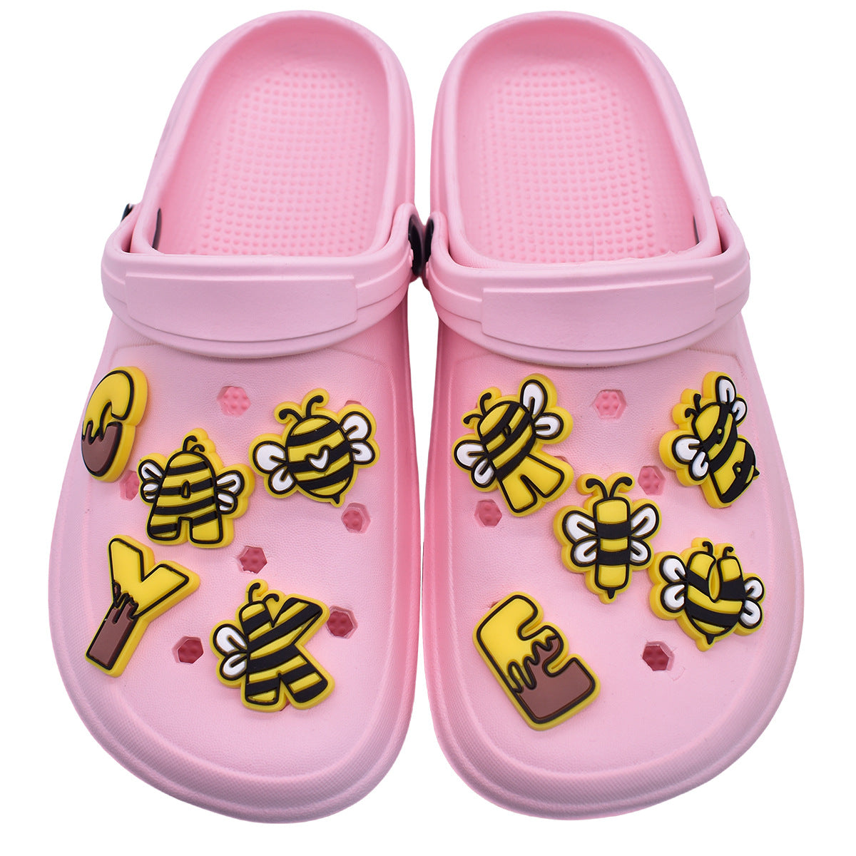 Bee 26pcs Letters Series Charms - For Crocs Shoes EVA Bogg Bag Accessories