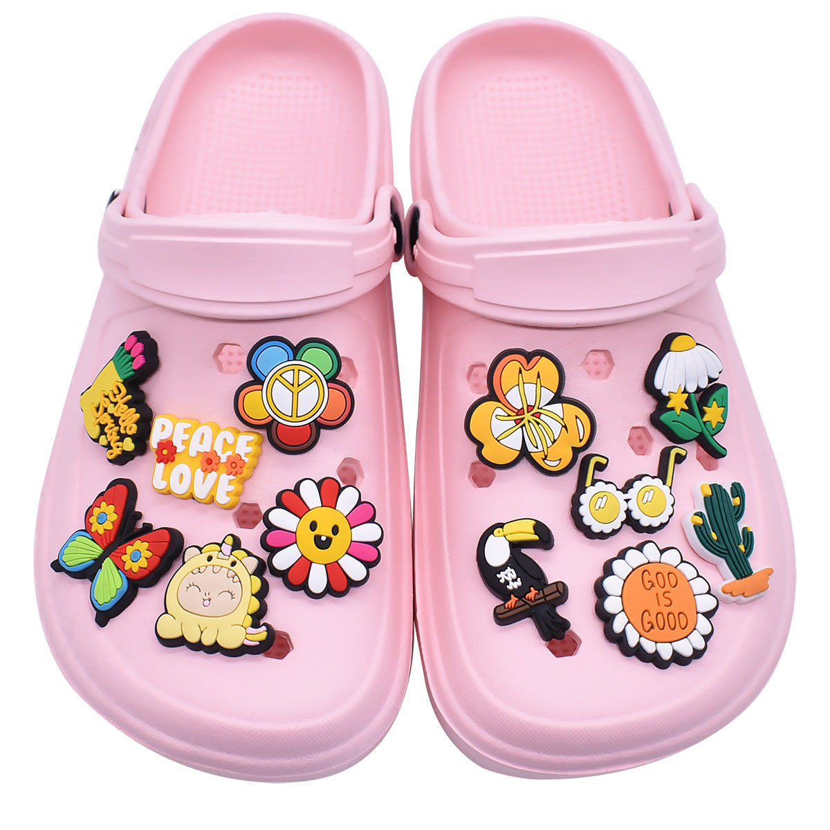 Summer Cartoon Series Charms - For Crocs Shoes EVA Bogg Bag Accessories