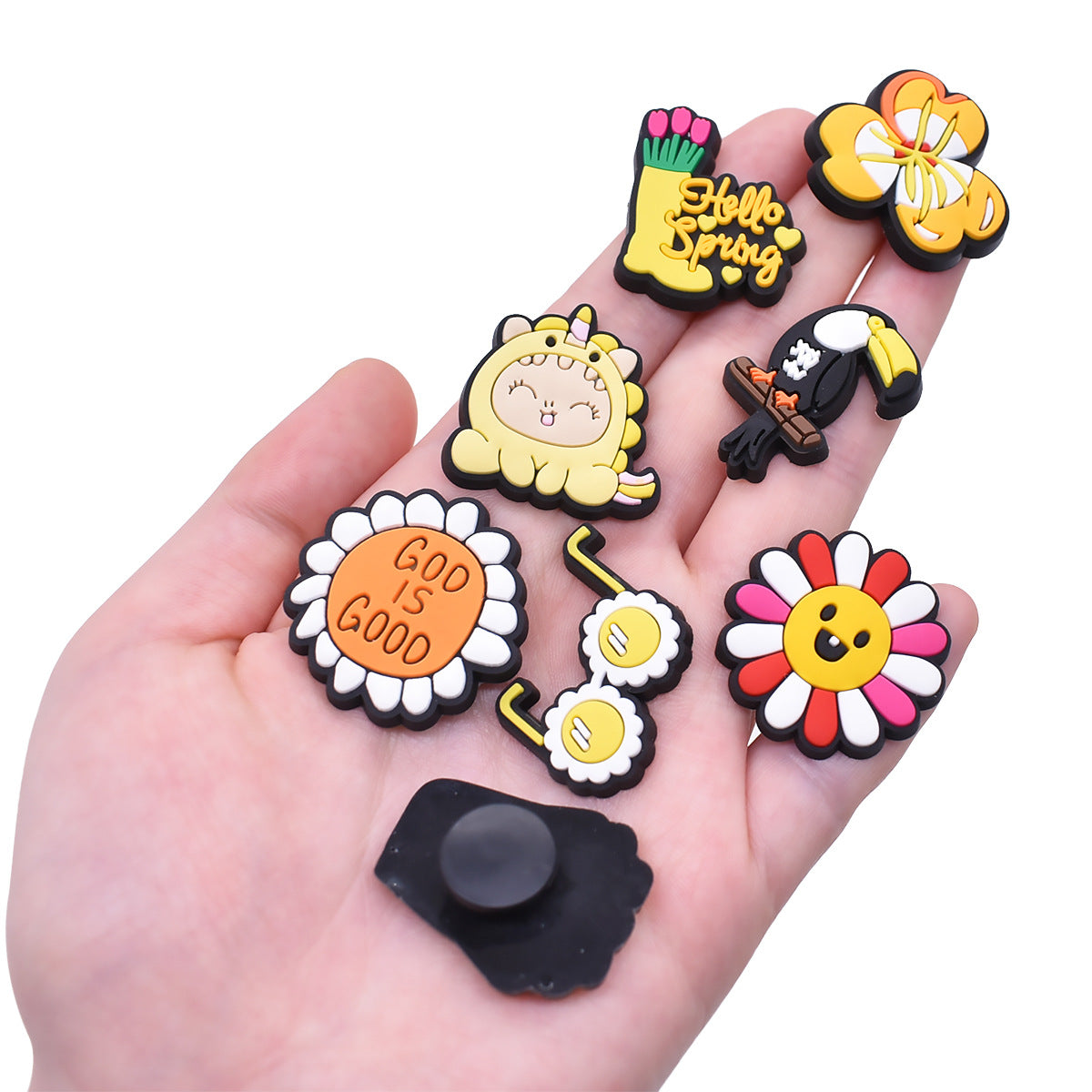 Summer Cartoon Series Charms - For Crocs Shoes EVA Bogg Bag Accessories