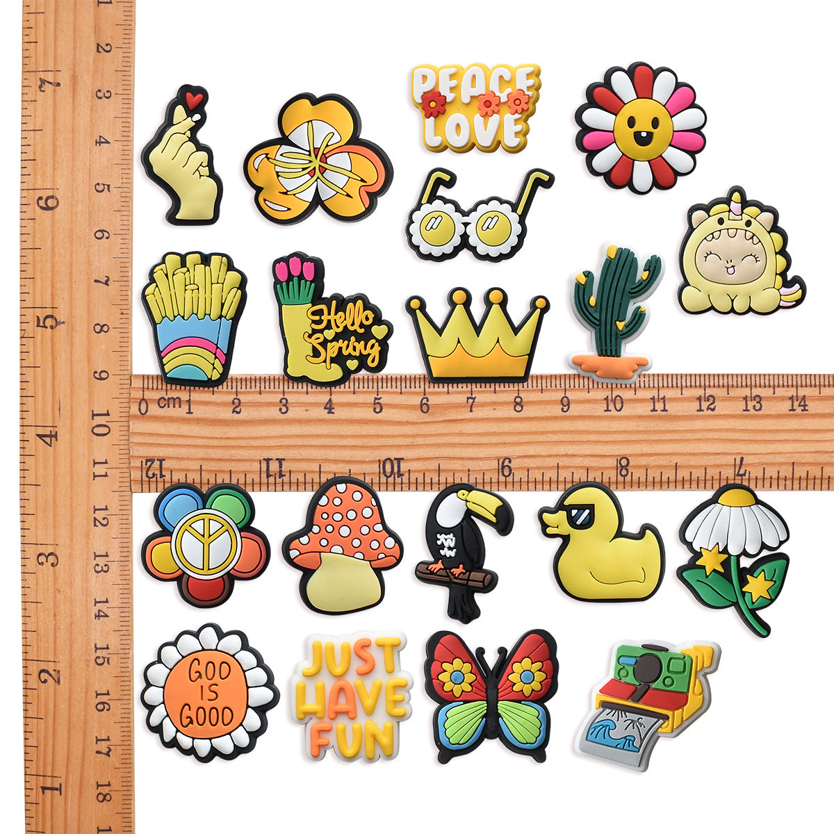 Summer Cartoon Series Charms - For Crocs Shoes EVA Bogg Bag Accessories